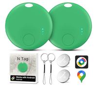 Air Tracker Android, 2 PCS Smart Tracker Localizzatore Chiavi Compatibile con Trova Dispositivo(Solo Android), Bluetooth Tracker Tag Compatibile per Portafogli,Chiavi,Zaini