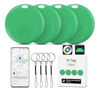 Air Tracker Android, 4 PCS Smart Tracker Tag GPS Localizzatore Chiavi Compatibile con Trova Dispositivo(Solo Android), Bluetooth Tracker Tag Compatibile per Portafogli,Chiavi,Zaini