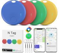 Air Tracker Android e Apple, Smart Air Tracker, Bluetooth Localizzatore Trova oggetti Compatibile con Apple e Google Funzioni Trova Dov'è, Localizzatore Chiavi per Borse, Bagagli, Zaini (Multicolore)
