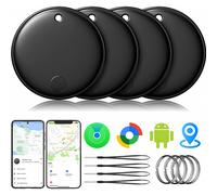 Air Tracker Smart Tag per Android e iOS, confezione da 4, localizzatore Bluetooth a doppio sistema compatibile con Trova il mio e Google.