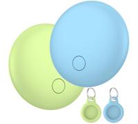 Air Tracker Tag-2 Pezzi, Smart Tag Compatibile con Apple Find My (Solo IOS), Bluetooth Localizzatore per Portafogli, Chiavi, Zaini, Bagagli, 100dB Bip, Batteria Sostituibile, IP68 impermeabile
