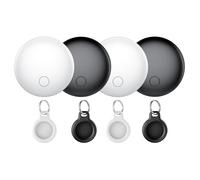 Air Tracker Tag-4 Pezzi, Smart Tag Compatibile con Apple Find My (Solo IOS), Bluetooth Localizzatore per Portafogli, Chiavi, Zaini, Bagagli, 100dB Bip, Batteria Sostituibile, IP68 impermeabile