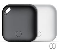 Air Tracker Tag, Smart Tag 2 Pezzi, Localizzatore Chiavi Compatibile con Apple Find My (solo iOS), 90dB Bip, IP67 Impermeabile, Batteria Sostituibile, per Chiavi/Bagagli/Valigia/Portafoglio/Zaino