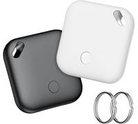 Air Tracker Tag, Smart Tag 2 Pezzi, Localizzatore Chiavi Compatibile con Apple Find My (solo iOS), 90dB Bip, IP67 Impermeabile, Batteria Sostituibile, per Chiavi/Bagagli/Valigia/Portafoglio/Zaino