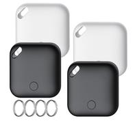 Air Tracker Tag, Smart Tag 4 Pezzi, Localizzatore Chiavi Compatibile con Apple Find My (solo iOS), 90dB Bip, IP67 Impermeabile, Batteria Sostituibile, per Chiavi/Bagagli/Valigia/Portafoglio/Zaino