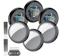Air Tracker Tags 6 Pack, Smart Tracker Localizzatore Funziona con Apple Dov'è App (solo iOS, NON per Android), Bluetooth Trova Oggetti per Chiavi/Valigie/Portafogli, Batteria Sostituibile, Schwarz