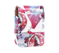 Air Transport Lip Gloss Holder Lipstick Case Portable Makeup Bag Travel Lipstick Organizer Case con Specchio Mini Rossetto Scatola di Immagazzinaggio per le Donne, Multicolore, 9.5x2x7 cm/3.7x0.8x2.7