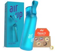 air up® Borraccia (623,7 g) Ocean Blue + 5 cialde Flavor Fiesta | Capsule aromatizzate senza zucchero e bottiglie d'acqua con cannuccia | Bottiglia d'acqua aromatizzata