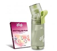 AIR UP Bottiglia Twist Pro Starter Set originale, con baccelli in 5 sapori, borraccia da 600 ml, senza zucchero, lavabile in lavastoviglie e senza BPA | in verde