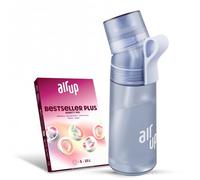 AIR UP Bottiglia Twist Pro Starter Set originale, con baccelli in 5 sapori, borraccia da 600 ml, senza zucchero, lavabile in lavastoviglie e senza BPA | Blueberry