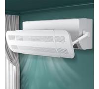 Air Vent Deflector, Adjustable Anti Direct Blowing Vent Deflectors, Home Office Vent Deflector, Air Conditioner Vent Deflector, White
