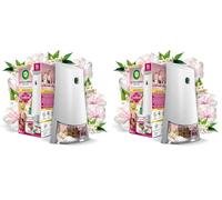 Air Wick Active Fresh Deodorante per Ambienti, Confezione con 1 Diffusore Automatico senza gas, 1 Ricarica alla Fragranza Sinfonia di Fiori di Sanremo con Oli Essenziali 228ml, 2 Pile AA