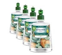 Air Wick Active Fresh Deodorante per Ambienti, Ricarica per Diffusore Spray Automatico senza Gas alla fragranza Eucalipto e Legno di Cedro, 228 ml (Confezione da 4)