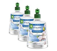 Air Wick Active Fresh Deodorante per Ambienti, Ricarica per Diffusore Spray Automatico senza Gas alla fragranza Lino e Orchidea Bianca, 228 ml (Confezione da 3)