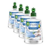 Air Wick Active Fresh Deodorante per Ambienti, Ricarica per Diffusore Spray Automatico senza Gas alla fragranza Lino e Orchidea Bianca, 228 ml (Confezione da 4)