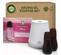 Air Wick Aroma-Öl Flakon Starter Set - Diffuser mit 2 Nachfüllern - Aromatherapie - Duft: Beruhigende Rose - Floraler Raumduft mit ätherischen Ölen - 2 x 20 ml Öl + Gerät in Weiß