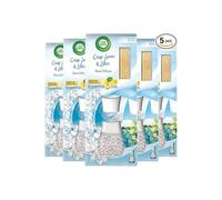 Air Wick Crisp Linen & Lilac | Diffusore deodorante per ambienti con bastoncini, 33 ml, confezione da 5