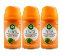 Air Wick Deodoranti Aria Mandarino & Lime 3 X 250ml Automatico Spray Ricarica