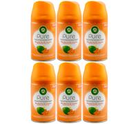 Air Wick Deodoranti Aria Mandarino & Lime 6 X 250ml Automatico Spray Ricarica