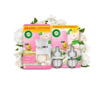 Air Wick Diffusore Elettrico di Oli Essenziali, 1 Diffusore Completo Gadget e Ricarica + 2 Ricariche alla Fragranza Peonia Bianca e Gelsomino