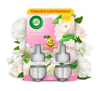 Air Wick Diffusore Elettrico di Oli Essenziali, 2 Ricariche per Diffusore alla Fragranza Peonia Bianca e Gelsomino, Profumatore per Ambienti con Oli Essenziali