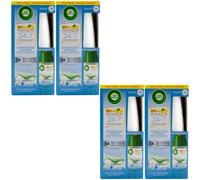 Air Wick Spray Automatico Di Profumo Cotone E Biancospino 4 X Set Di Avvio