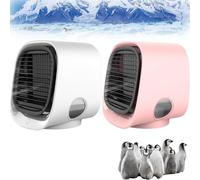 Airabreezes Airabreezes, condizionatore d'aria portatile per camera da letto, sistema di raffreddamento Nutrabreezes, condizionatore d'aria Oribreezes, con 3 velocità di raffreddamento e 7 luci