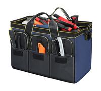 AIRAJ 18” Grande Borsa Multi-tasca per Attrezzi/600D/Alta Capacità/Resistente All'abrasione, 44x24x29,5cm Borsa Porta Attrezzi, Elettricista, Meccanico, Ecc