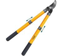 AIRAJ Troncarami Telescopico 42-61cm, Troncarami a Bypass con Lama in SK5 e Rivestimento Antiaderente - Taglia Pulito fino a 3,5cm, Taglia Rami Secchi e Verdi con Precisione