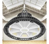 Airand Faretto LED per interni, 200 W, UFO 28000 lm, IP65, impermeabile, LED High Bay per garage, terrazza, cantieri, sala, fienile 5500 K