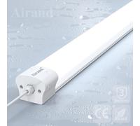Airand Plafoniera LED Soffitto 120cm 36W 3600LM, Impermeabile IP66 Lampada LED,Luminoso Neon Led per Camera da Letto, Bagno, Cucina, Soggiorno, Ufficio, Garage, Cantina, Corridoio, Bianco Freddo 5000K