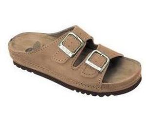 AIRBAG Sandali Nubuck Cuoio s/cint.42
