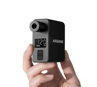 AIRBANK Pocket Pro Mini pompa elettrica per bici con manometro Max 120PSI Pompa d'aria per bicicletta Spegnimento automatico Gonfiatore per pneumatici per biciclette Palle