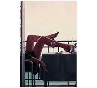 AirBnk Stampe su tela Jack Vettriano Decor murale Pittura per soggiorno Camera da letto Sexy Decor Stampa fotografica su tela Wall Art Opera d'arte bianco nero Stampa artistica senza cornice,50x70cm
