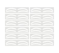 Airbrush - 10 paia di righelli professionali per sopracciglia, per modellare le sopracciglia, protezione