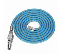 Airbrush Air Hose Kit Braided Flexible Durable Nylon Spray Gun Air Compressor Hose Adapter with 1/8in 1/4in Fittings for Airbrushing Painting Artists Crafters 6ft Length 2