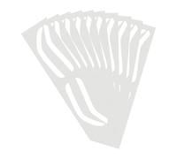 Airbrush Brow Mapping Guide Sticker, Airbrush per sopracciglia - Brow Border Shaping Mapping Guide Tape,10 paia di strisce ausiliarie, guscio francobolli, colla, protezione impermeabile per