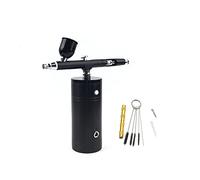 Airbrush Compressor Kit Home Uso Elettrico Spruzzo di vernice Pistola Professionale Dual Action Pen DAY Nail Art Design Trucco Pneumatico strumento Soffiaggio comodo(Part B Black)