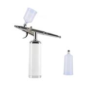 Airbrush con compressore Aumento automatico di infusione ossigeno Apparato Trigger Body Tan Cookies Vial Craft Toot Pneumatic Tool Soffiaggio comodo(METU40 B White)