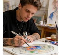 Airbrush Distance Cap - Spray Painting Nozzle Guard, Fine Control Output Tool, Consistent Airflow Direction Adjustment Part, Accurate Paint Application Support Accessory | Detailed Artwork Creation Fo