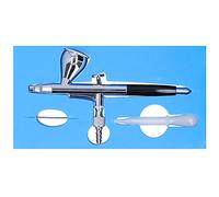 Airbrush G1 / 8 Kit Aerografo per Modellismo e Decorazioni 7CC Brass Nero - Precisione e controllo per artisti principianti e avanzati, compatto e leggero (Nera)