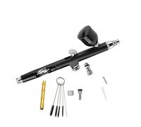 Airbrush Machine Gun T-Shirts Barbiere Cake Basic Artigianato Art Drawing Air Brush Kit compressore Penna spaziata Soffiaggio comodo(Yellow)