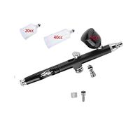 Airbrush Machine Gun T-Shirts Barbiere Cake Basic Artigianato Art Drawing Air Brush Kit compressore Penna spaziata Soffiaggio comodo(Silver)