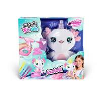 Airbrush Plush Axolotl illuminato, decora il tuo peluche, lava e ripeti, illumina il corno magico, si illumina per mostrare i sentimenti di Axalotls, confezionato in marmellata, regalo divertente per