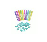 Airbrush Plush Kit di ricarica con 10 pennarelli, multicolore, confezione da 10