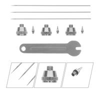 Airbrush Replacement Tools Accessori Per Aerografo Kit Tappo Ugello