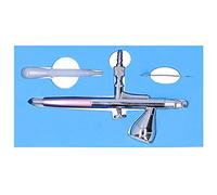 Airbrush Spray Gun Kit G1 / 8, Mini Aerografo in Ottone, 7CC, Nero - Controllo Preciso del Trigger, Compatto e Portatile, Per Decorazione Casa e Modellismo (Rosa)