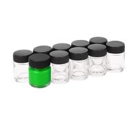 Airbrush Supply Online - Set di 10 contenitori trasparenti, con coperchio, per pistola a spruzzo, 22 cl