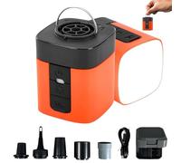 Airburst Pro - Compact Electric Pump with Vacuum & LED Light, 2-in-1 Portable Pumps & Vacuum, Rechargeable Electric Air Pump for Inflatables, Camping Gear (1Pcs)