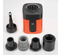 Airburst Pro - Compact Electric Pump with Vacuum & LED Light, Electric Portable Air Pump, Portable mini USB electric air pump for inflation/travel, Used for air cushions, sleeping mats (A)